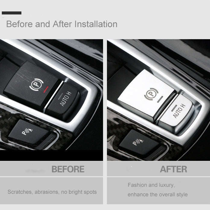 SRXTZM Parking Brake Switch P Button Cover ABS Chrome for BMW F10 F07 F01 X3 F25 X4 F26 F11 F06 X...