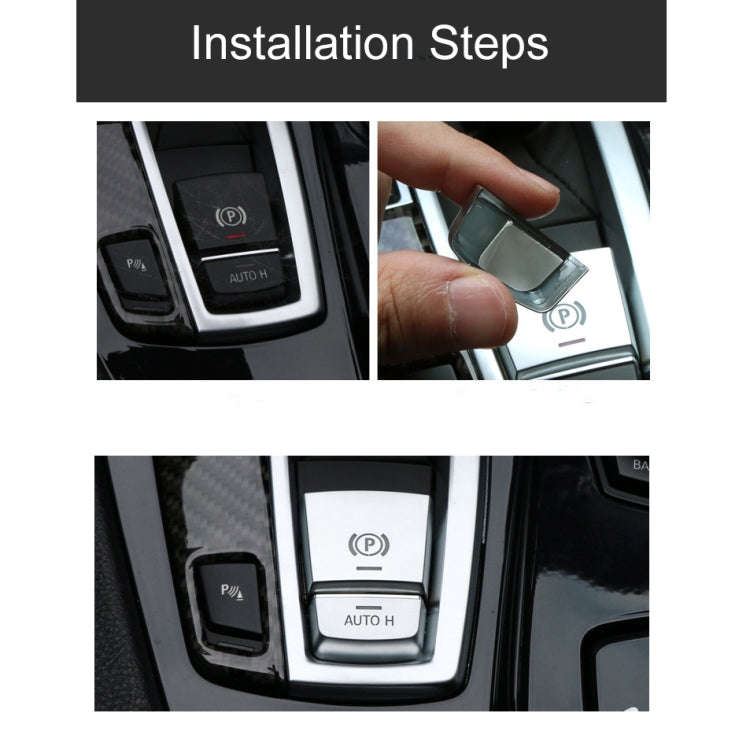SRXTZM Parking Brake Switch P Button Cover ABS Chrome for BMW F10 F07 F01 X3 F25 X4 F26 F11 F06 X...