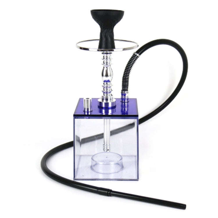 Square Acrylic Hookah Set(Blue)