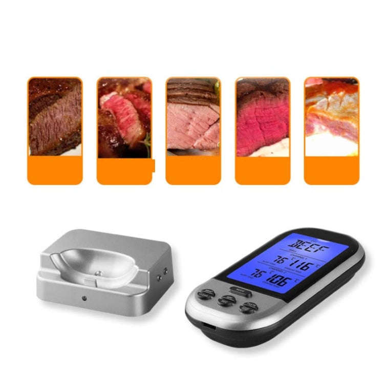 Double Probes Wireless Digital Kitchen Thermometer LCD Display Temperature Timer Alarm for Cookin...
