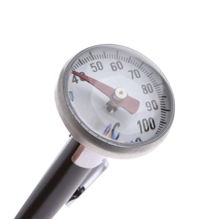 2 PCS  Probe Type Household Food Thermometers for Measuring Liquid Food(Silver black)