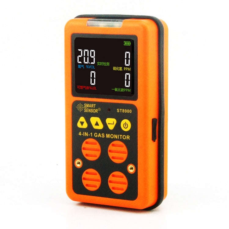 ST8900 4 in 1 Toxic Gas CO Carbon Monoxide Detector Hydrogen Sulfide H2S Oxygen Combustible Gas T...