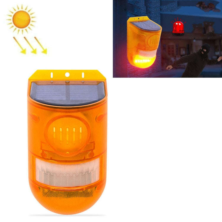 129dB Solar Alarm Light Human Body Induction Alarm Farm Anti-theft Drive Object Sound and Light A...
