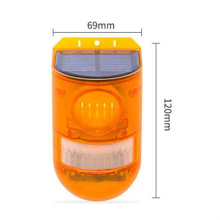 129dB Solar Alarm Light Human Body Induction Alarm Farm Anti-theft Drive Object Sound and Light A...