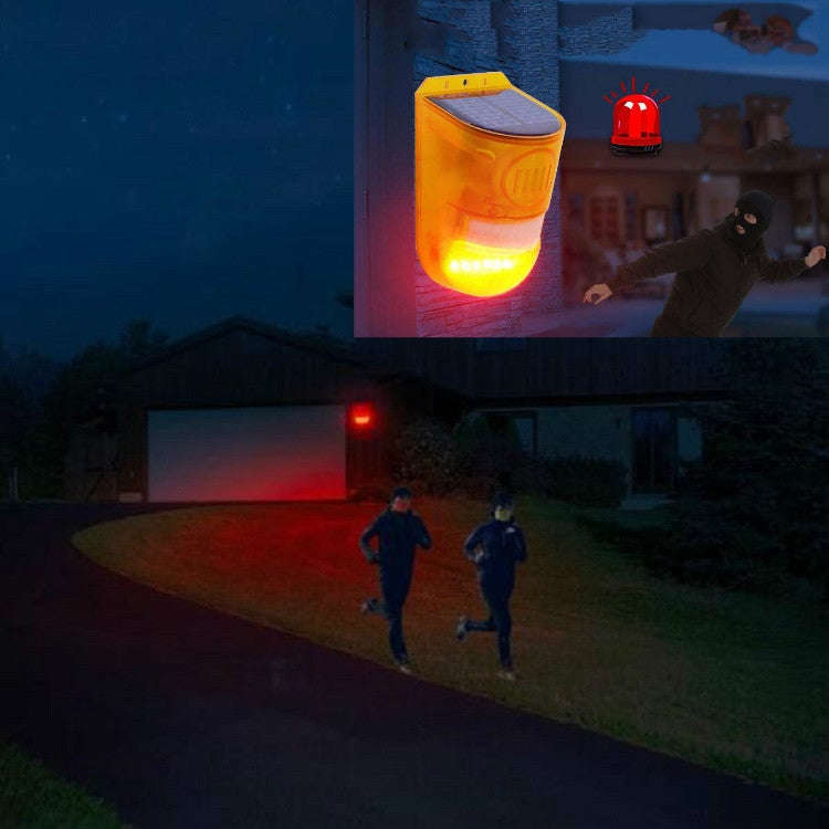 129dB Solar Alarm Light Human Body Induction Alarm Farm Anti-theft Drive Object Sound and Light A...