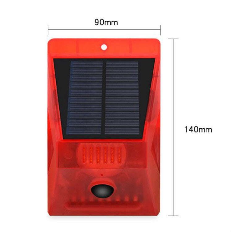 129dB Solar Alarm Light Human Body Induction Remote Control Alarm Farm Anti-theft Drive Object So...