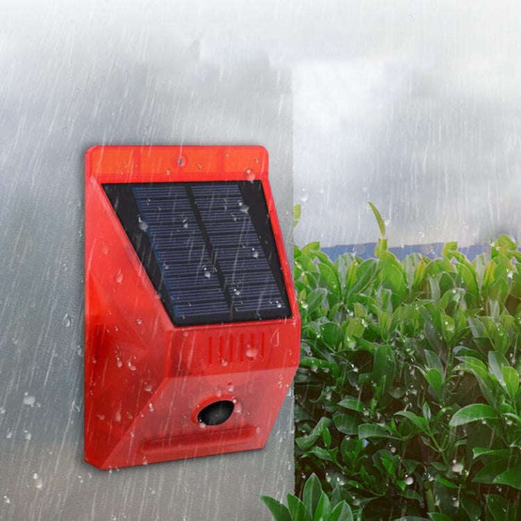 129dB Solar Alarm Light Human Body Induction Remote Control Alarm Farm Anti-theft Drive Object So...