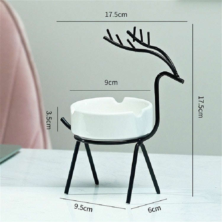 Creative Ashtray Personalized Office Home Living Room Decoration Ornaments, Color:Black