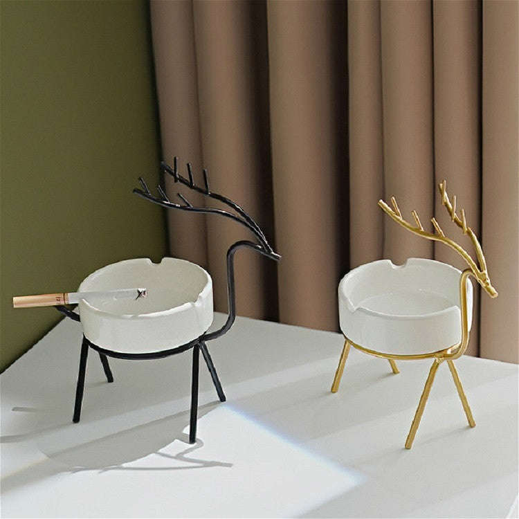 Creative Ashtray Personalized Office Home Living Room Decoration Ornaments, Color:Black