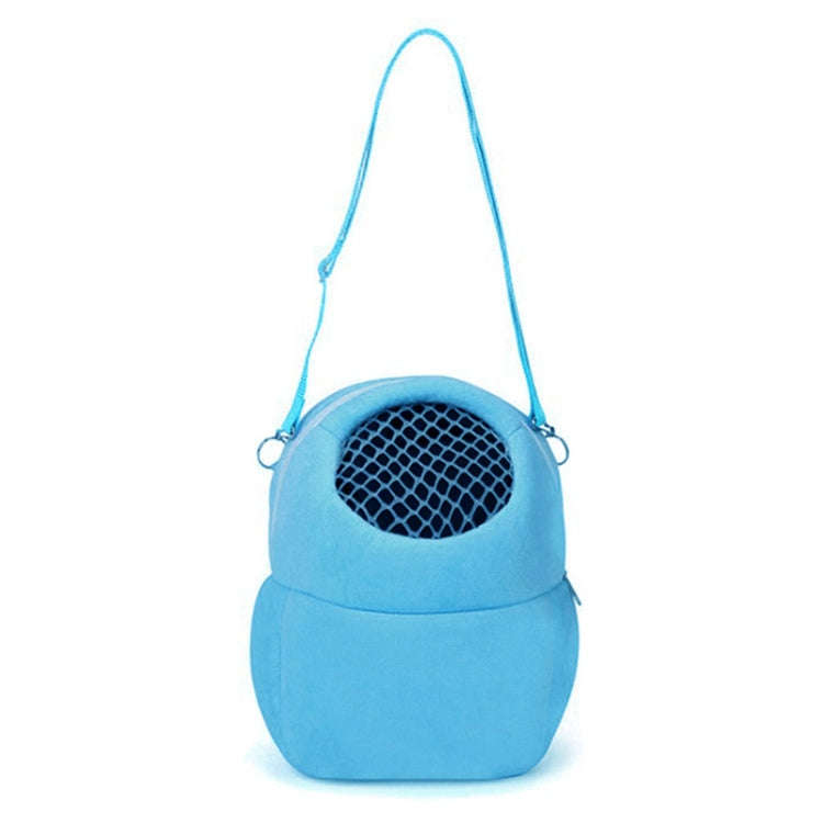 Pet Bag Small Pet Hamster Carrier Pure Color Leash Travel Bag, Size:L(Sky Blue)
