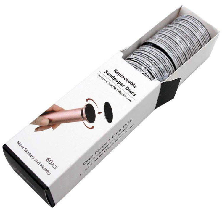 60 PCS Replacement Sandpaper Disk for Electric Foot Polisher, Specification:80 Mesh(Medium Sand)