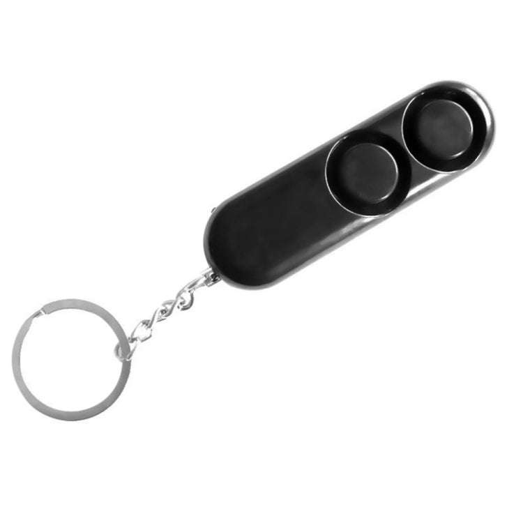2 PCS 120dB Self Defense Anti-rape Device Dual Speakers Loud Alarm Safety Personal Security Keych...