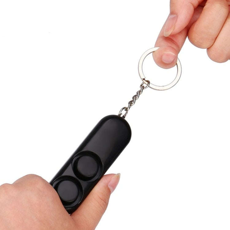 2 PCS 120dB Self Defense Anti-rape Device Dual Speakers Loud Alarm Safety Personal Security Keych...