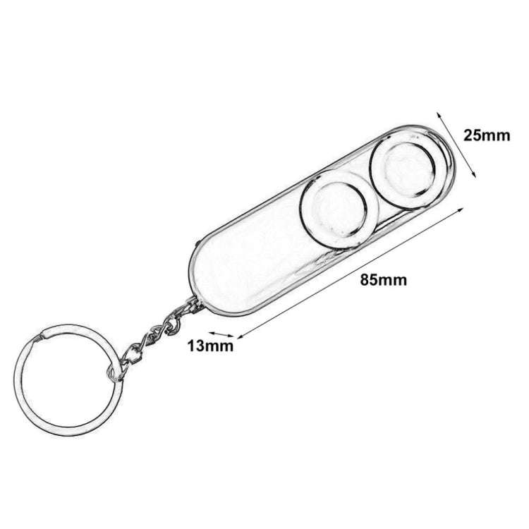2 PCS 120dB Self Defense Anti-rape Device Dual Speakers Loud Alarm Safety Personal Security Keych...