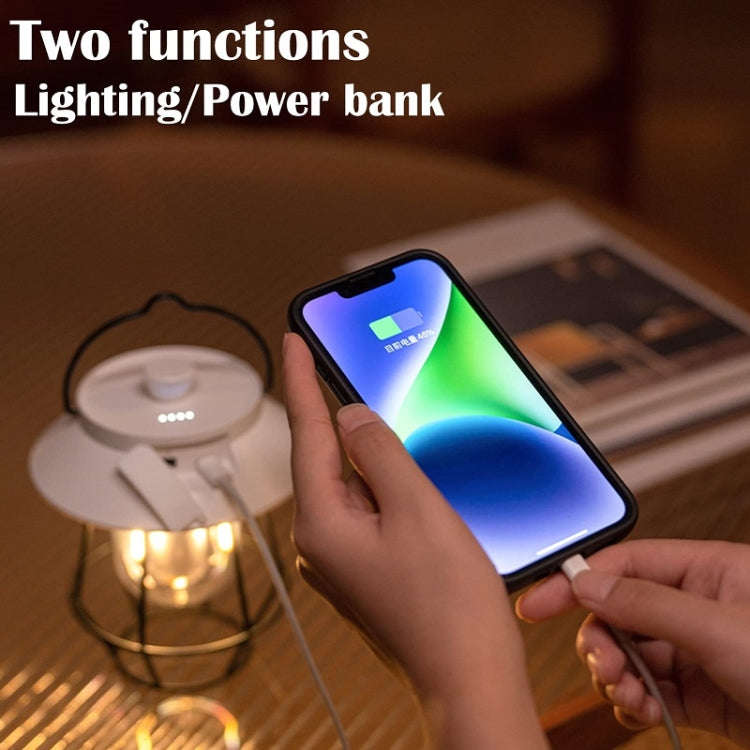 Outdoor Hanging Camping Lights Tent Lighting Atmosphere Lights(Handle White)