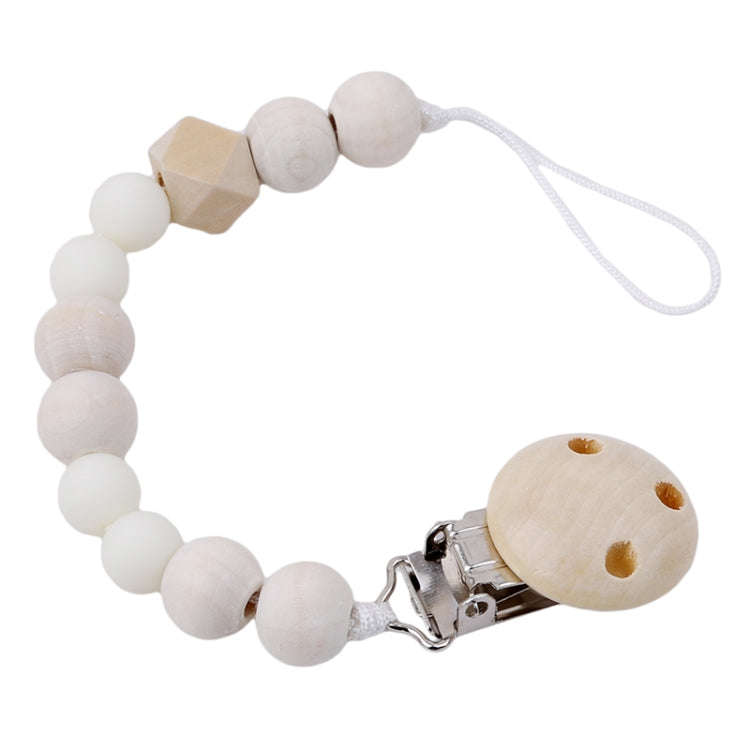 Baby Pacifier Clip Chain Wooden Holder Soother Pacifier Clips Leash Strap Nipple Holder for Infan...