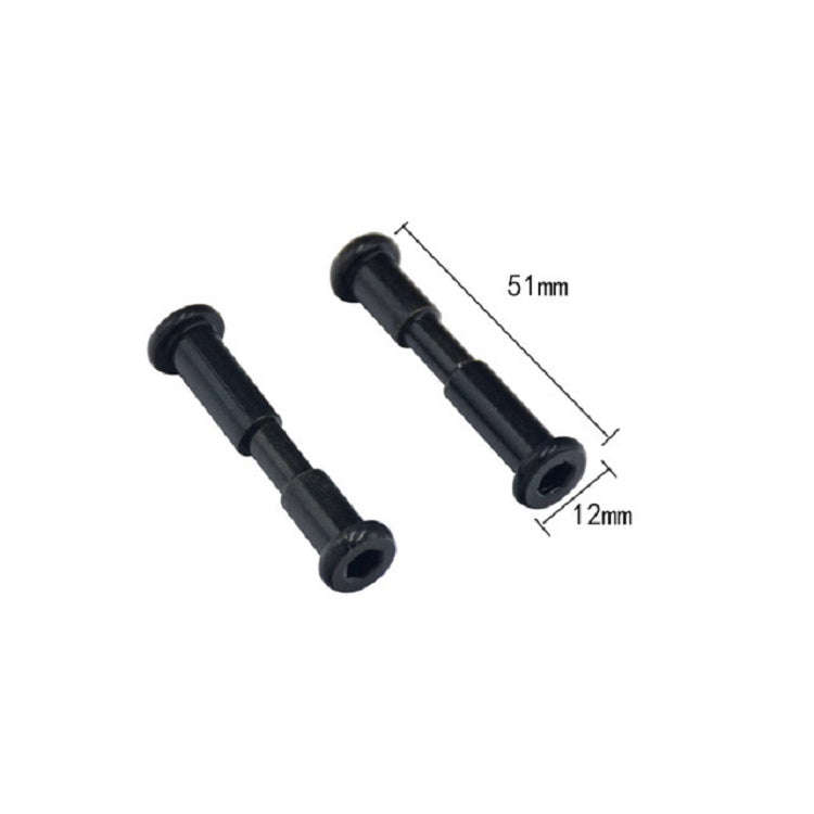 2 PCS For Xiaomi Mijia M365 Electric Scooter Fold Part Inner Hexagon Lock Screws(Black)