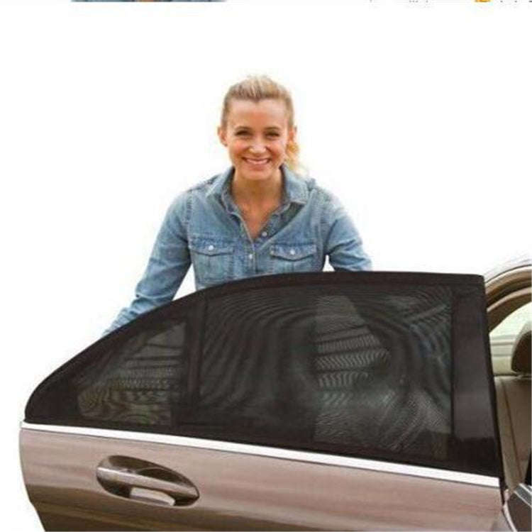 Auto Car Vehicle Window Mesh Shield Sunshade Visor Net UV Protection Anti Mosquito Window Covers,...