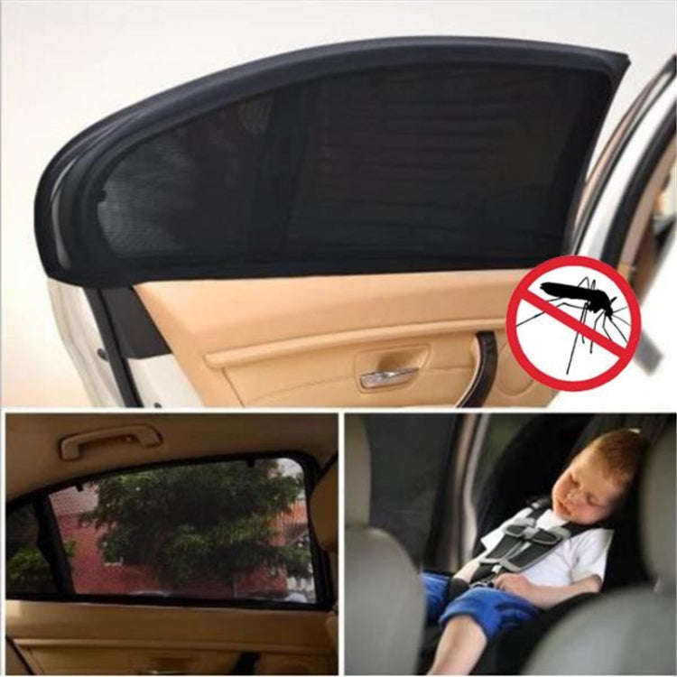 Auto Car Vehicle Window Mesh Shield Sunshade Visor Net UV Protection Anti Mosquito Window Covers,...