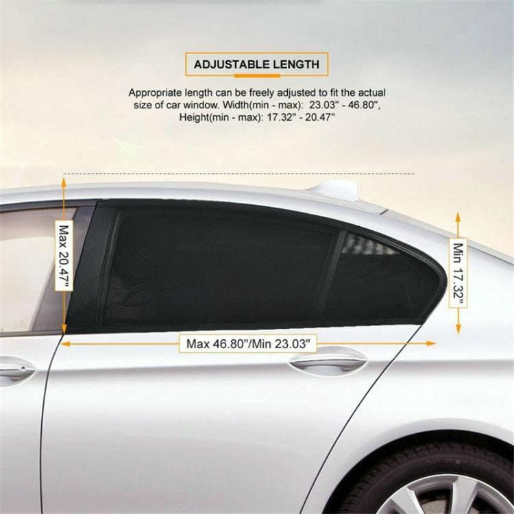 Auto Car Window Mesh Shield Sunshade Visor Net Mosquito Repellent UV Protection Window Covers, Hi...