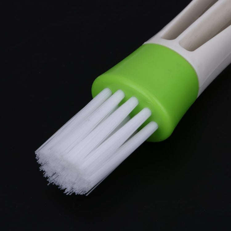 2 PCS Plastic Car Cleaning Brush Double Ended Car Air Vent Slit Cleaner Brush Dusting Blinds Keyb...