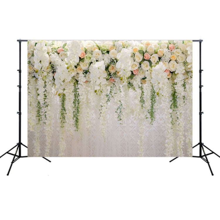 2.1m x 1.5m Flower Wall Simulation Rose Wedding Party Arrangement 3D Photography Background Cloth...