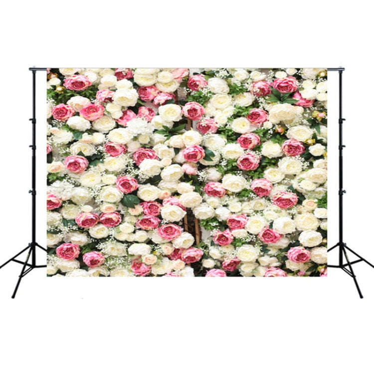 2.1m x 1.5m Flower Wall Simulation Rose Wedding Party Arrangement 3D Photography Background Cloth...
