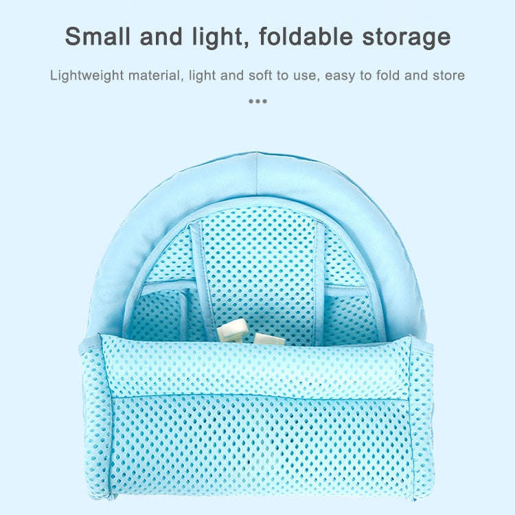 Newborn Bathing Bath Net Non-slip Breathable Bath Mat Sitting and Lying Universal(Blue)