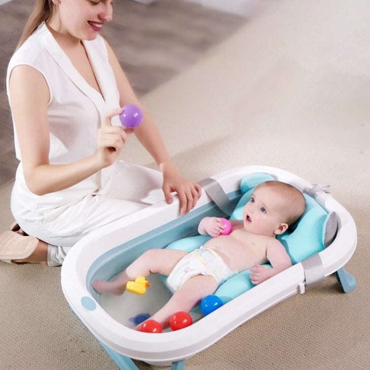 Baby Bath Rack Non-slip Bath Net Suspended Bath Mat(Pink)