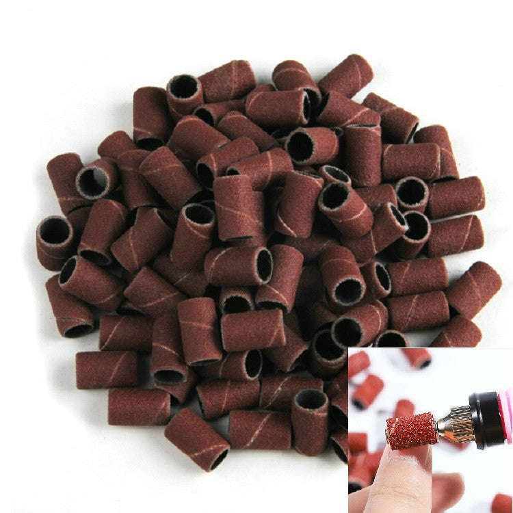 100pcs / Pack Nail Art Electric Grinder Accessories Sandpaper Ring Sand Cloth Ring Grinding Ring,...