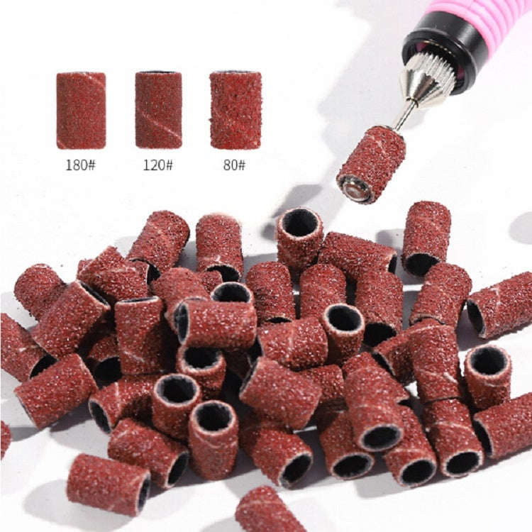 100pcs / Pack Nail Art Electric Grinder Accessories Sandpaper Ring Sand Cloth Ring Grinding Ring,...
