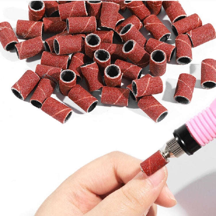 100pcs / Pack Nail Art Electric Grinder Accessories Sandpaper Ring Sand Cloth Ring Grinding Ring,...