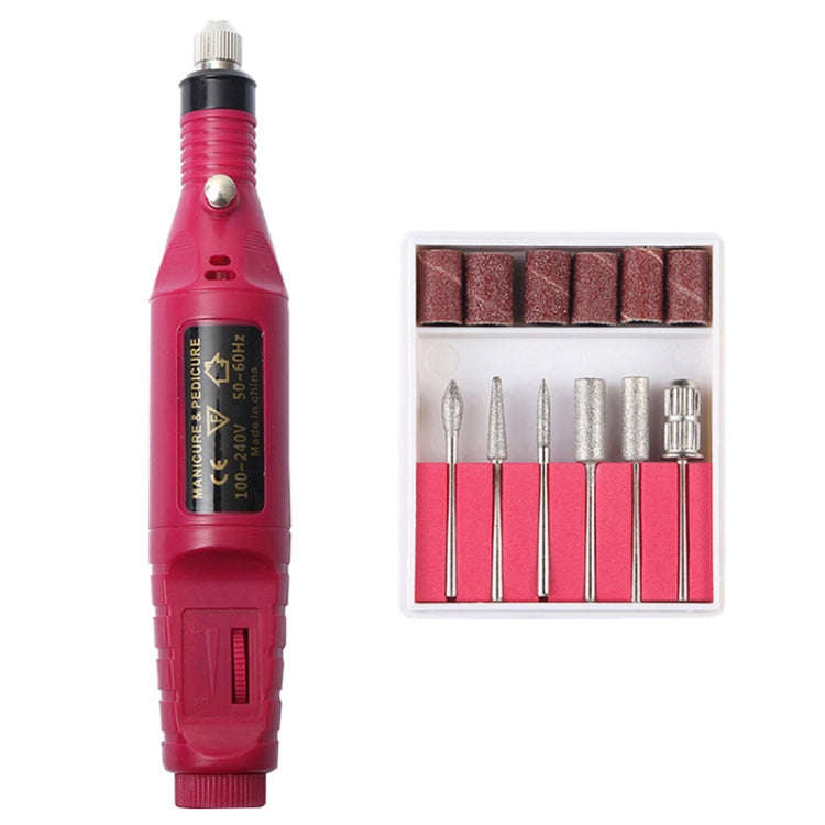1 Set Power Professional Electric Manicure Machine Pen Pedicure Nail File Nail Tools 6 bits Drill...