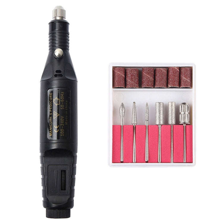 1 Set Power Professional Electric Manicure Machine Pen Pedicure Nail File Nail Tools 6 bits Drill...