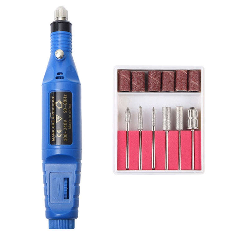 1 Set Power Professional Electric Manicure Machine Pen Pedicure Nail File Nail Tools 6 bits Drill...