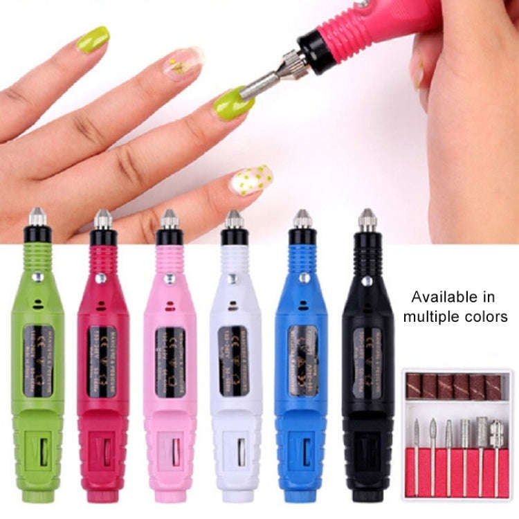 1 Set Power Professional Electric Manicure Machine Pen Pedicure Nail File Nail Tools 6 bits Drill...
