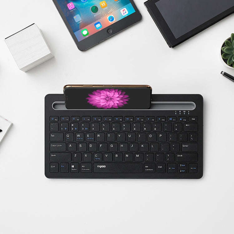 Rapoo XK100 78 Keys Wireless Bluetooth Office Business Keyboard(Black)