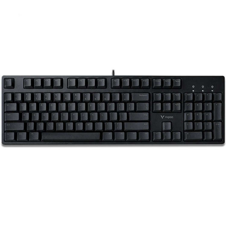 Rapoo V860 Desktop Wired Gaming Mechanical Keyboard, Specifications:104 Keys(Black Shaft)