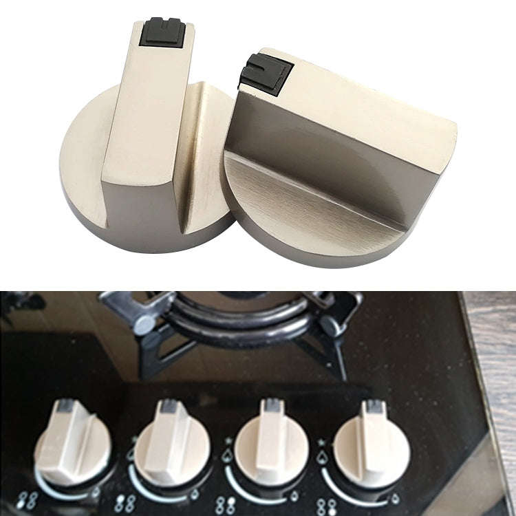2 PCS Universal Metal Rotary Switch Control Knobs Replacement Accessories for Home Kitchen Gas St...