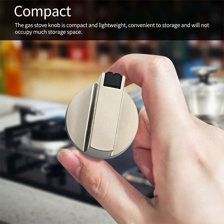 2 PCS Universal Metal Rotary Switch Control Knobs Replacement Accessories for Home Kitchen Gas St...