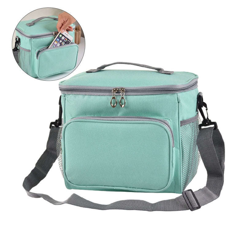 Portable Ice Pack Oxford Cloth Portable Slung Lunch Box Insulated Lunch Bag, Color:Blue