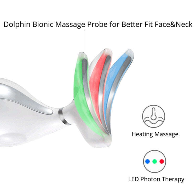 Electric Dolphin Neck Massager Wrinkle Removal Handheld Vibration Neck Face Massage Beauty Instru...