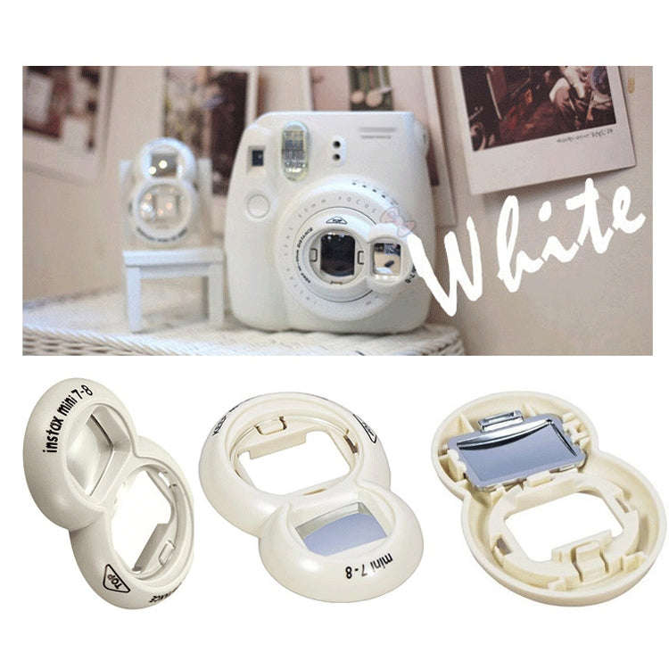 2PCS Selfie Mirror for Polaroid Mini7s / Mini8(White)