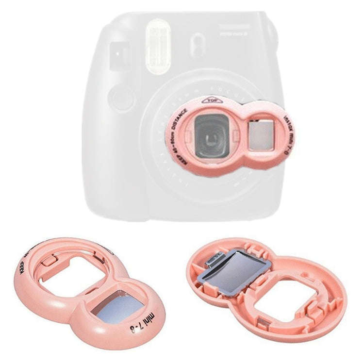 2PCS Selfie Mirror for Polaroid Mini7s / Mini8(Pink)