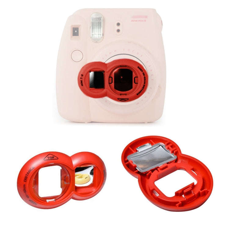 2PCS Selfie Mirror for Polaroid Mini7s / Mini8(Red)