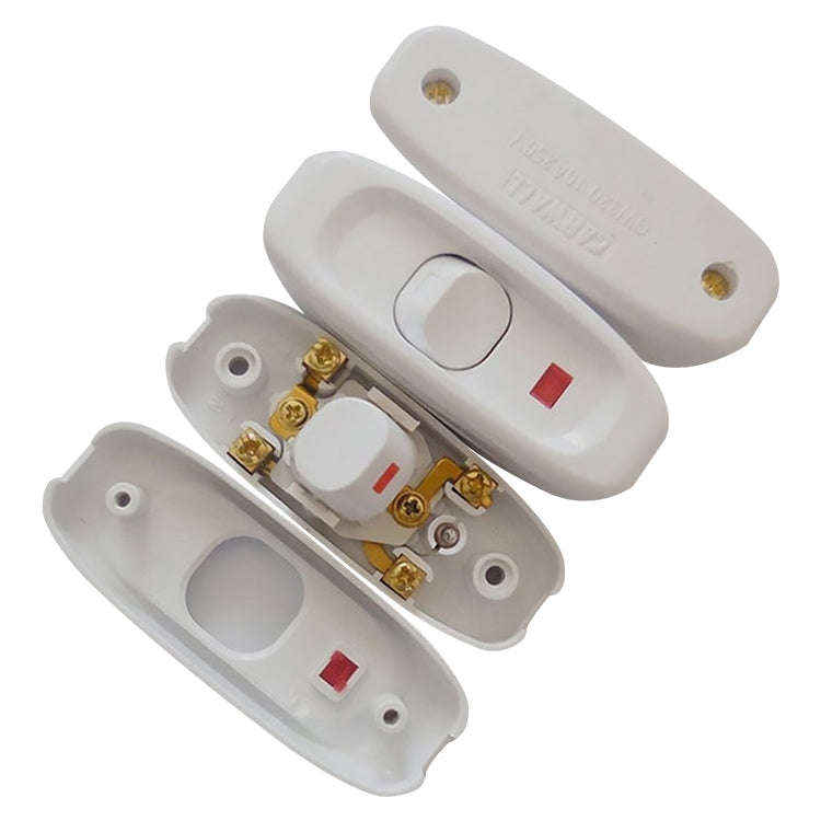 GW320 Screw Type Boat Shaped Table Lamp Bedside Lamp Switch with LED Indicator Light, Random Colo...