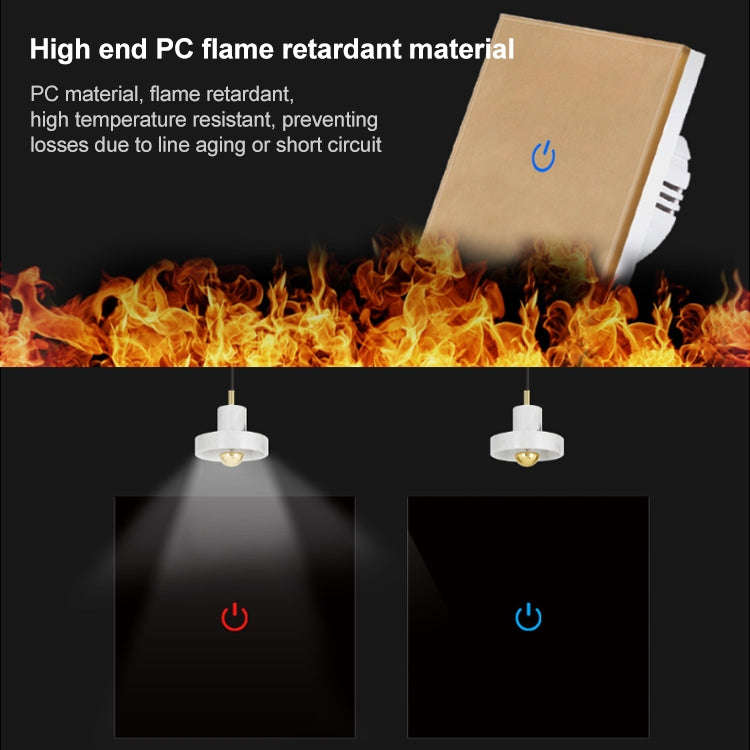 Recessed One-way Touch Switch Sensor Control  Lamp Switch(White)