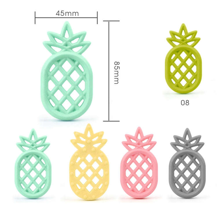 Pineapple Silicone Teether Babies Teething Pendant Nursing Soft Silicone Safe Toys for Soothe Tee...