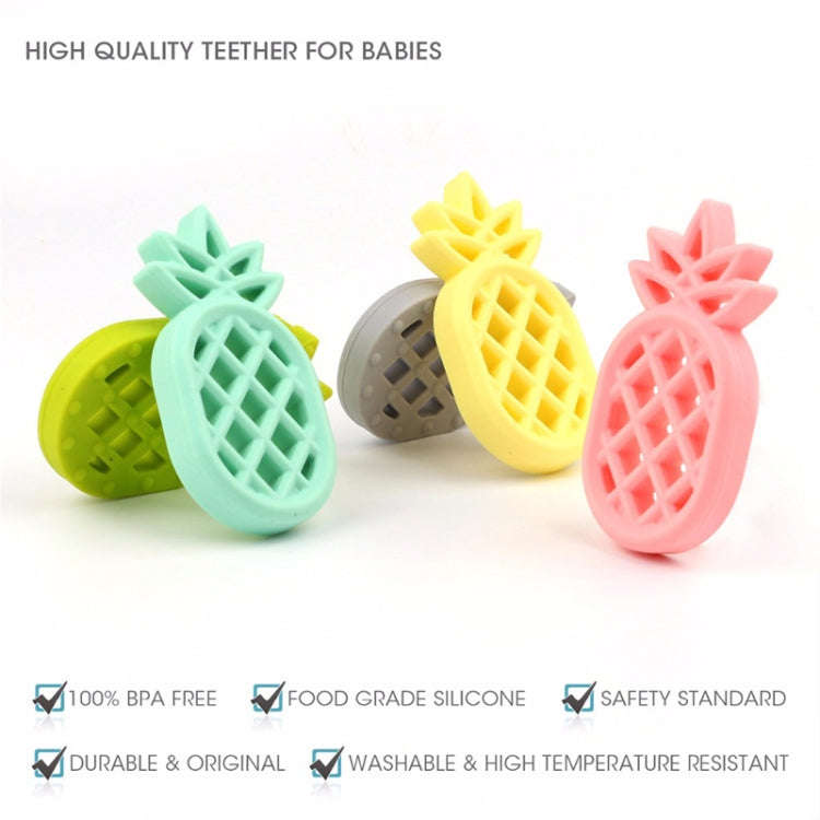 Pineapple Silicone Teether Babies Teething Pendant Nursing Soft Silicone Safe Toys for Soothe Tee...