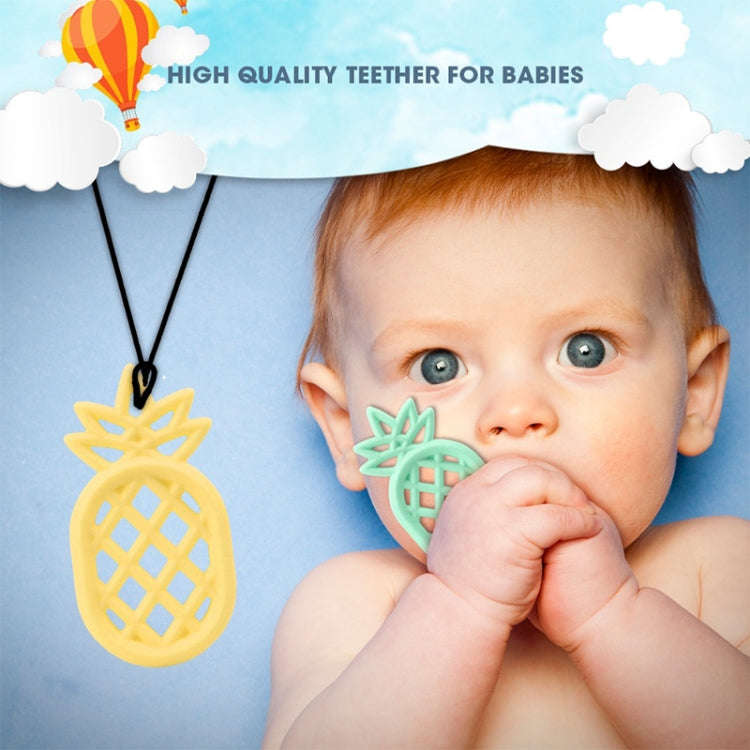Pineapple Silicone Teether Babies Teething Pendant Nursing Soft Silicone Safe Toys for Soothe Tee...